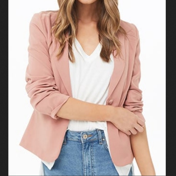 Jackets & Blazers - Notched Collar Blazer - MEDIUM